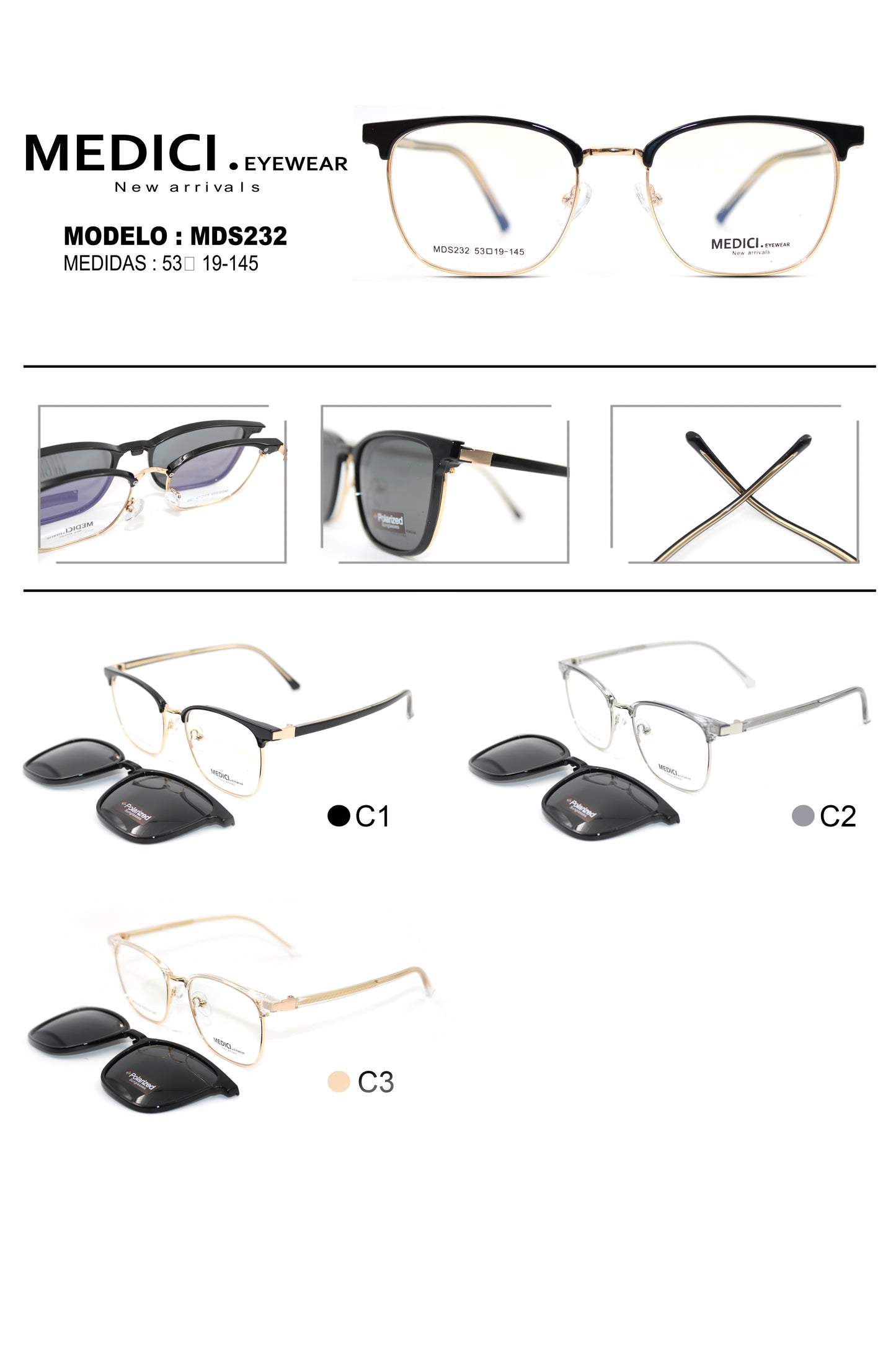 MEDICI SOBRE-PUESTO MDS232