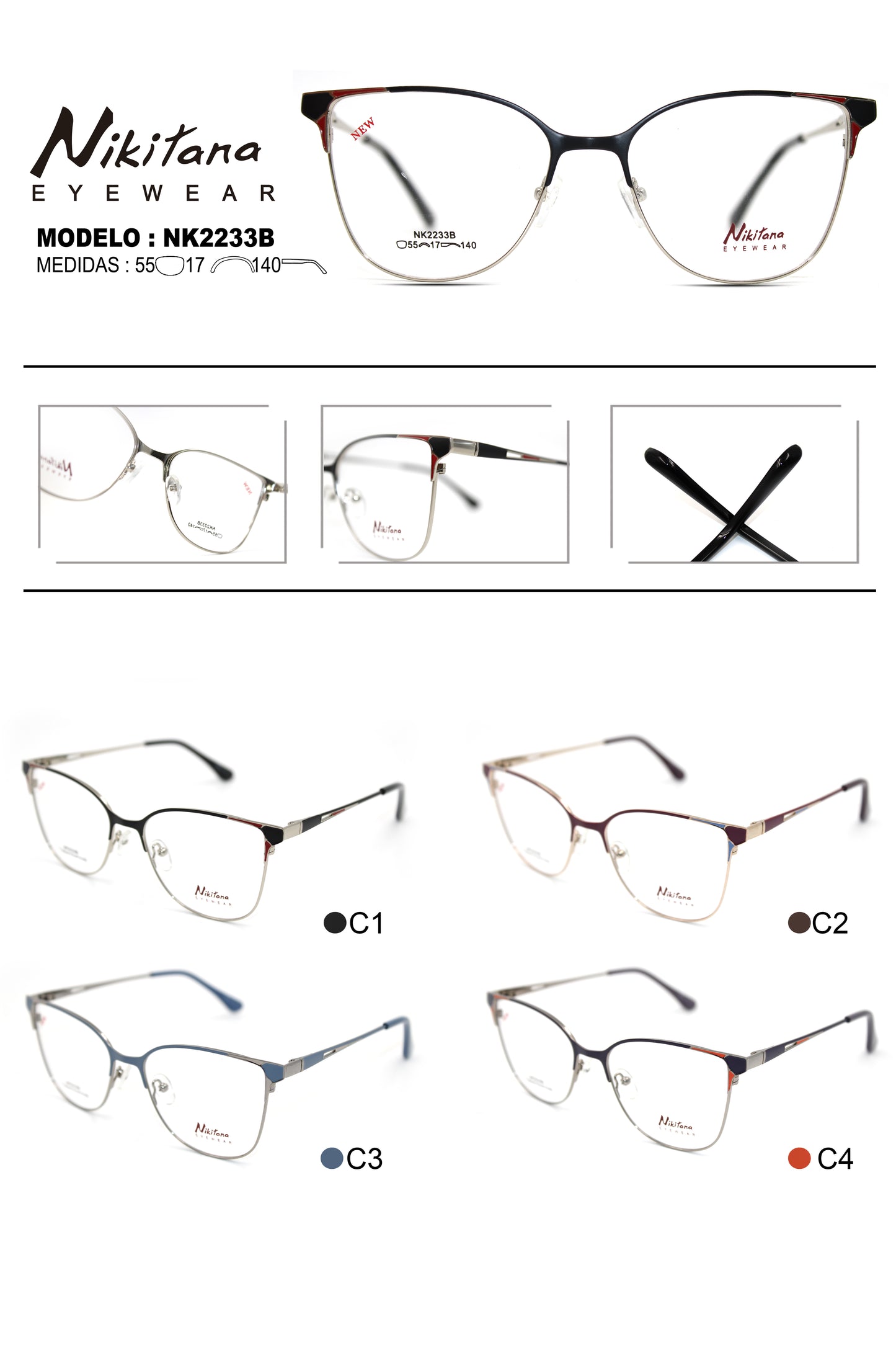 NIKITANA METAL NK2233B