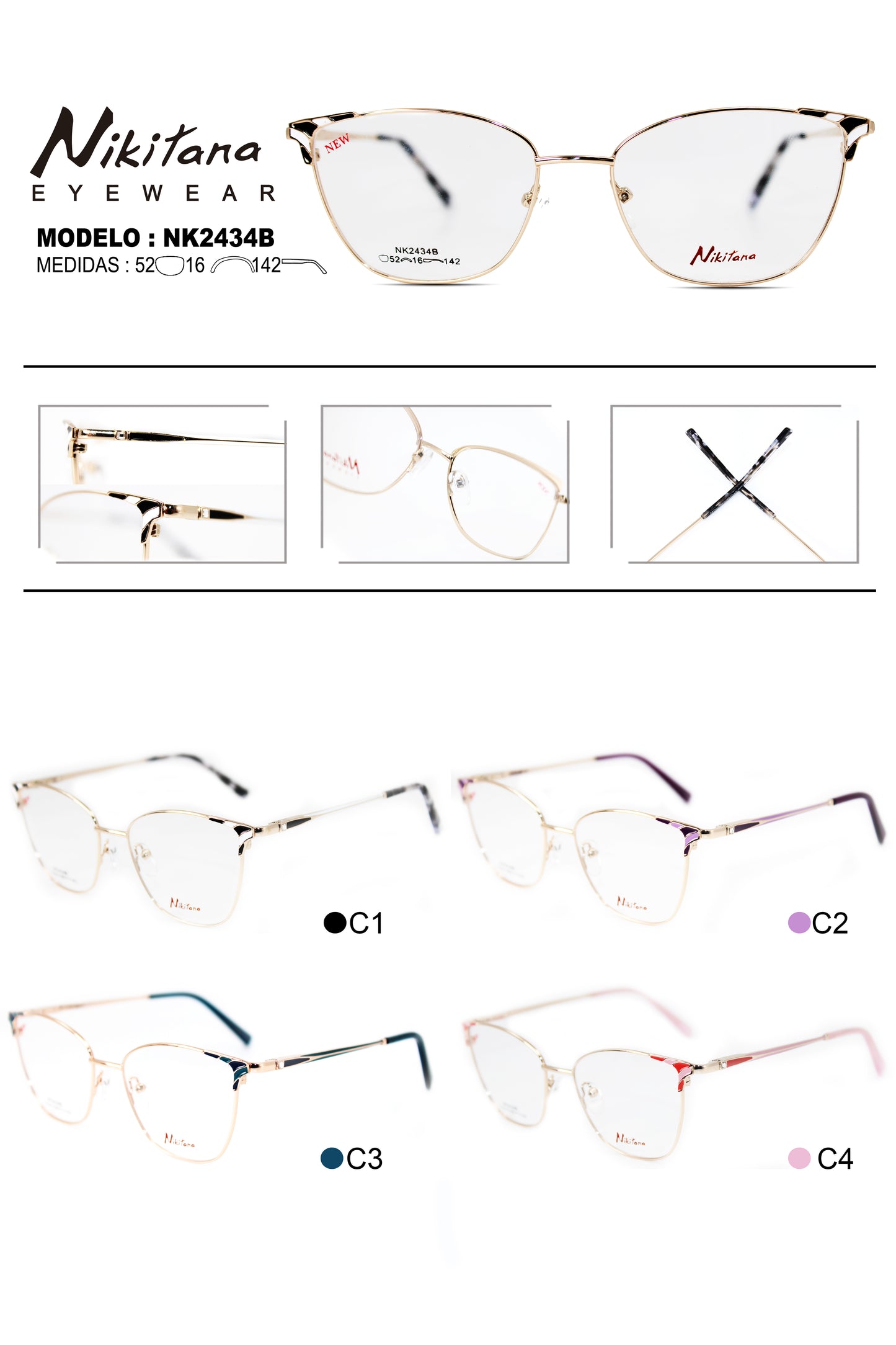 NIKITANA METAL NK2434B